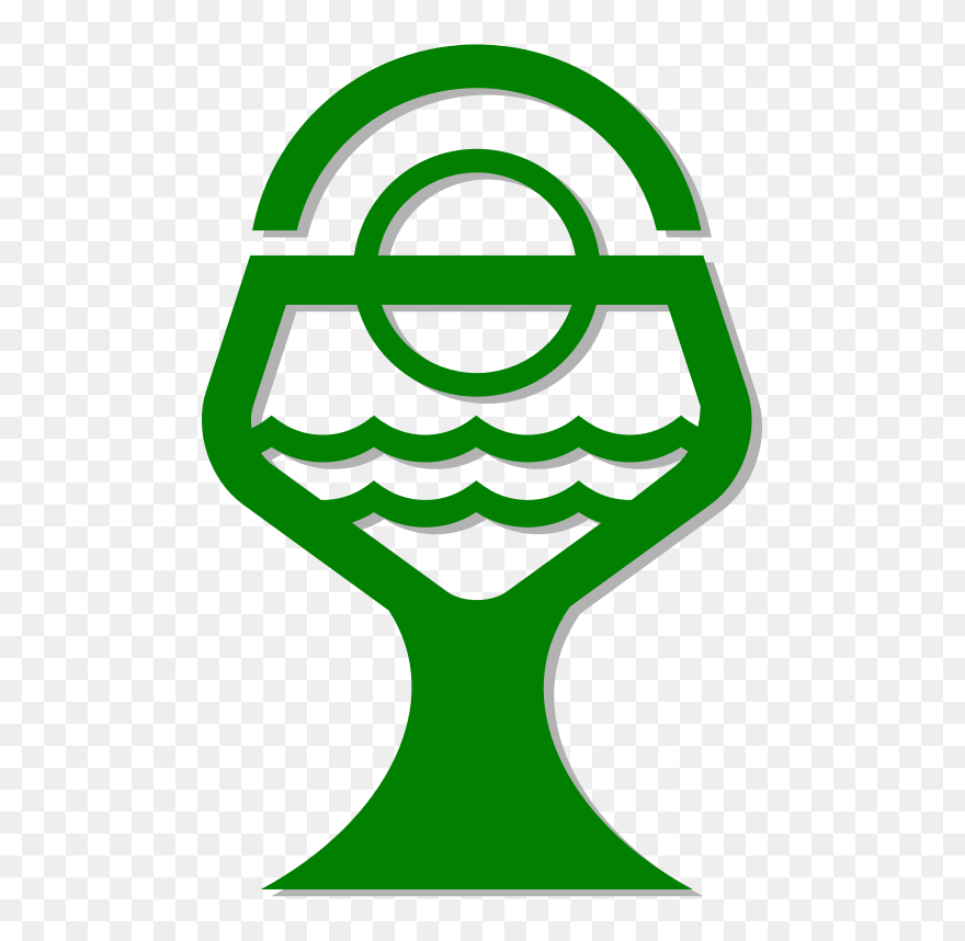 Chalice Wicca Symbol Green - Symbol Clipart