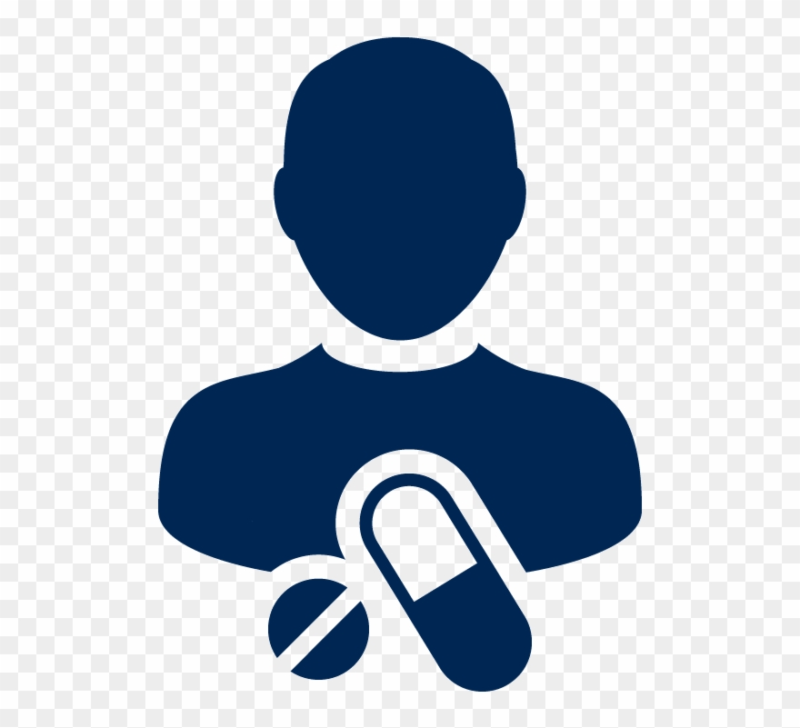 Pharmacist Icon Blue - Illustration Clipart