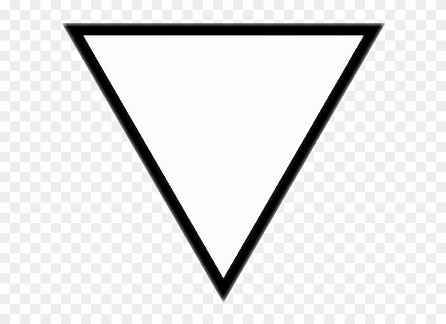 Upside Down Triangle Outline Clipart