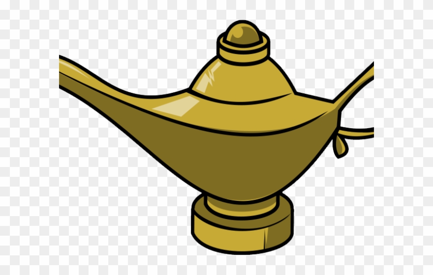Genie Lamp Clipart Chirag - Aladdin Magic Lamp Clip Art - Png Download