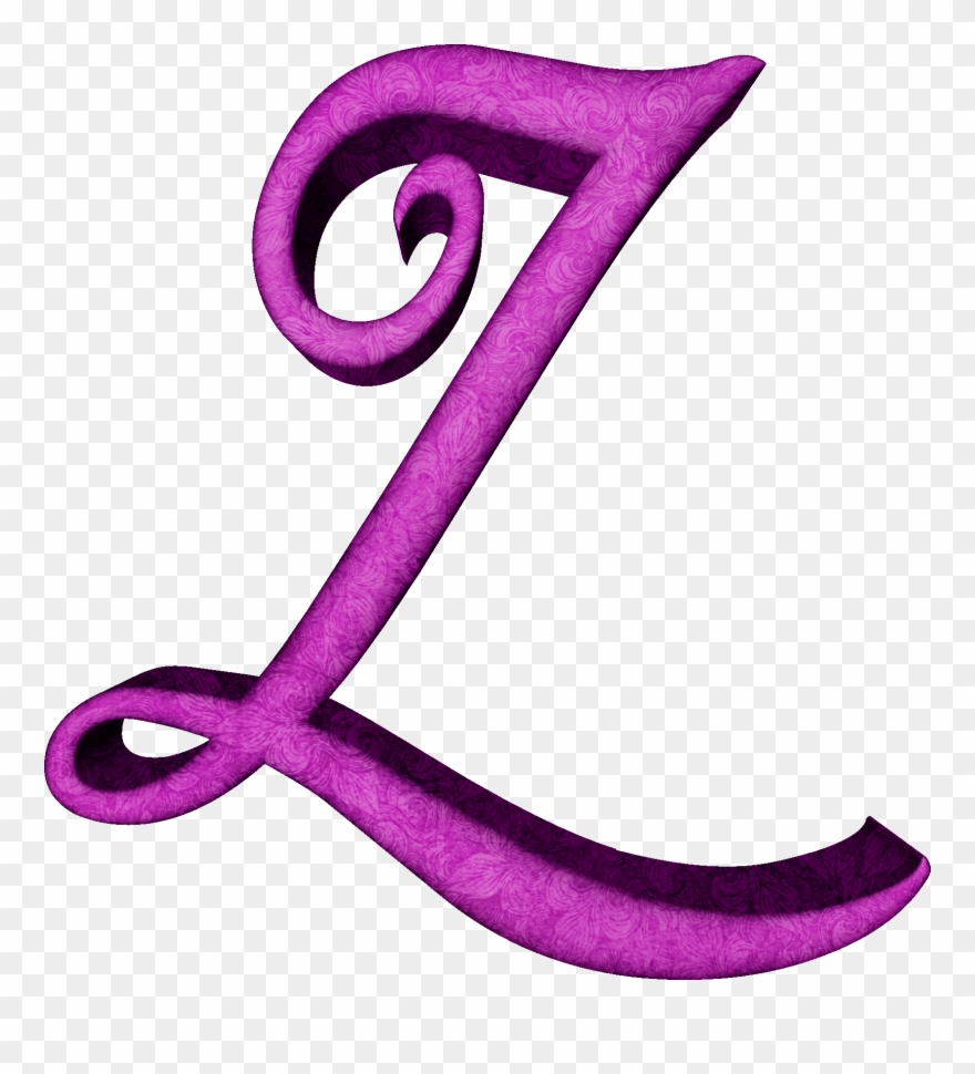 Alfabeto Estampado De Hojas En Fucsiaz - Alphabet Clipart