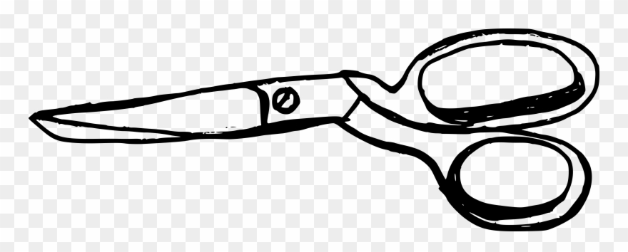 Collection Of Free Download - Hand Drawn Scissors Paper Icons Transparent Clipart