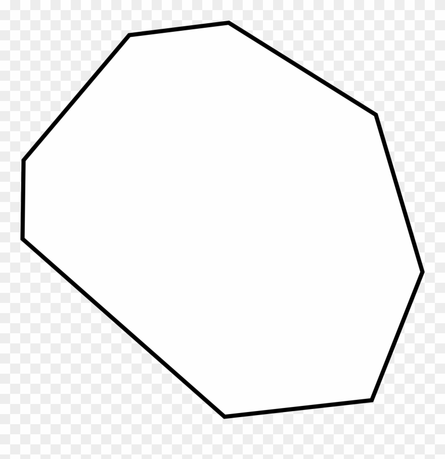 Octigons Clipart Black And White - Irregular Octagon Shape - Png Download