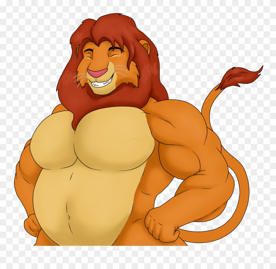 King Sized Simba - Buff Simba Clipart