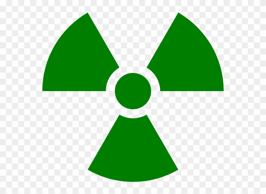 Radiation Symbol Green Clipart