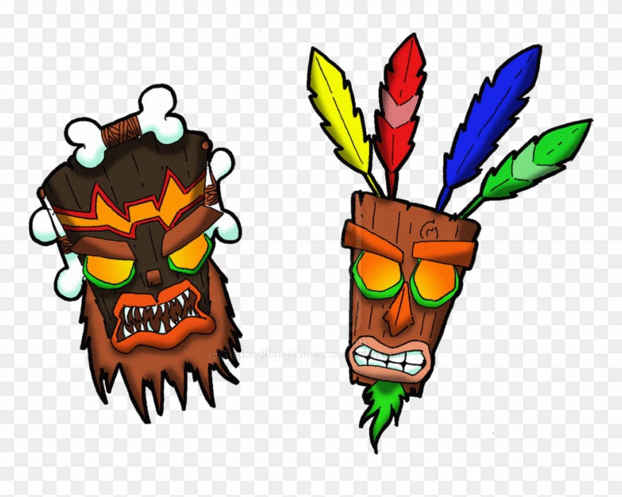 Luau Clipart Totem Pole - Evil Ooga Booga Crash Bandicoot - Png Download