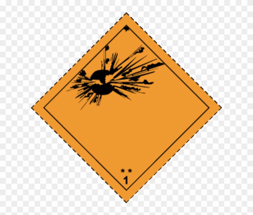 Class 1 Explosives Explosive Substances, Explosive - Clase 1 Explosivos 1.2 Clipart