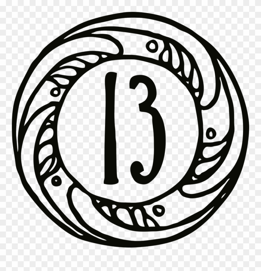 I've Reread My Post From The Last Friday The 13th, - Number 13 Image Transparent Clipart