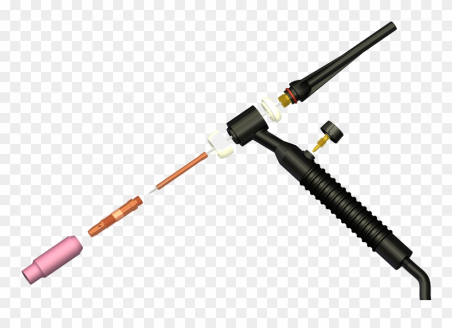 Tig Torch - Welding Torch 3d Model Clipart