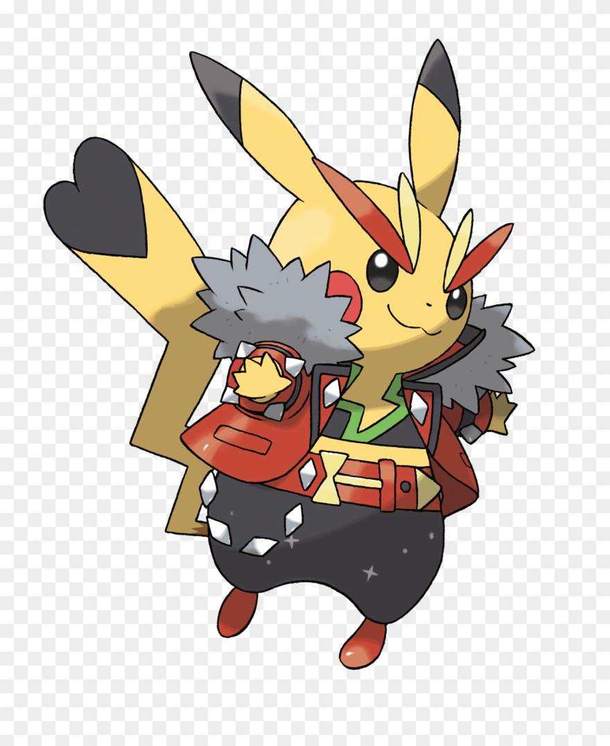 Pikachu Rock Star - Pokemon Rubi Omega Pikachu Clipart
