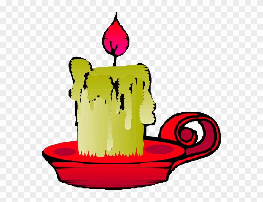 Burning Candle Clip Art - Candle Clip Art - Png Download