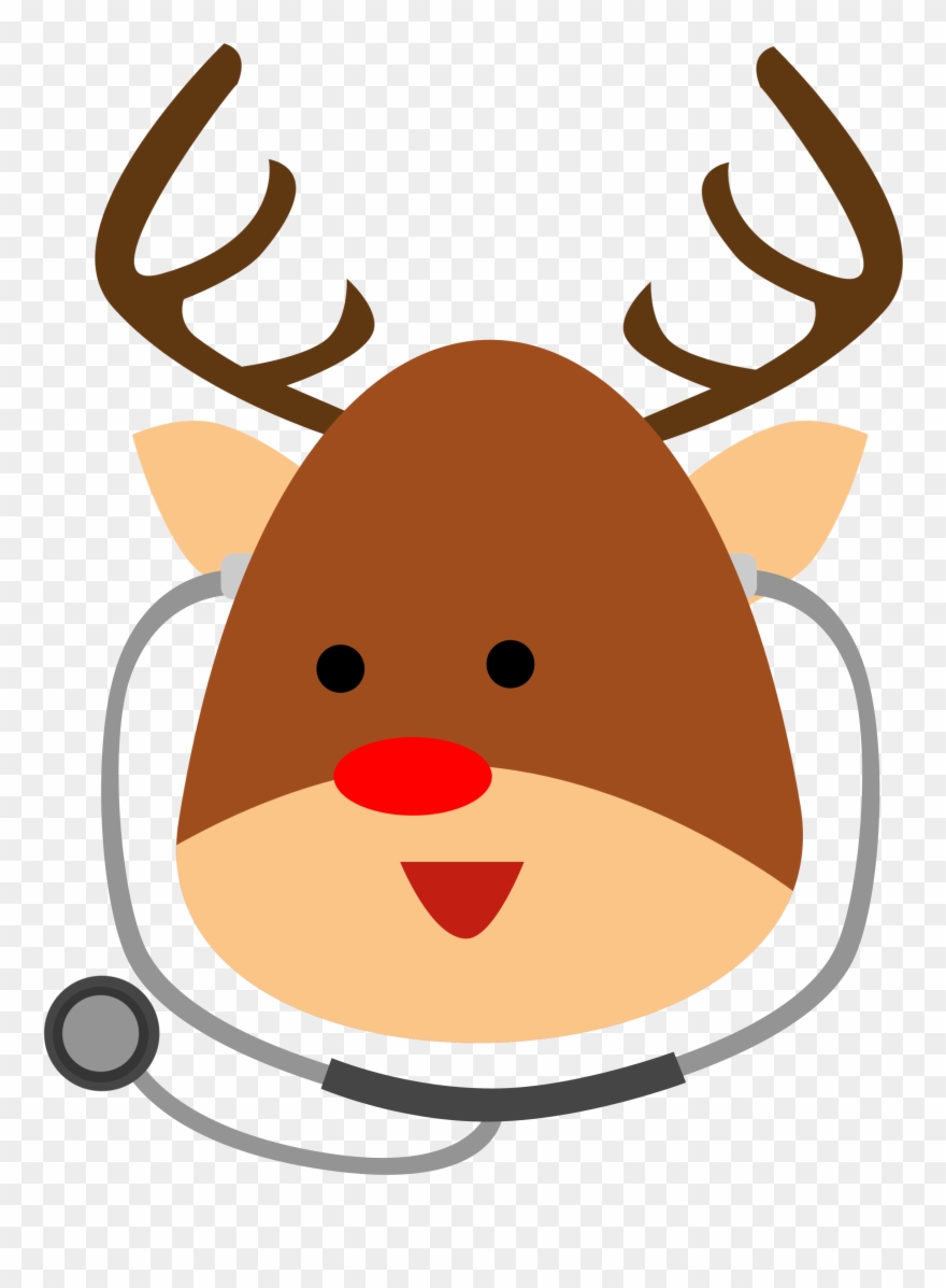 Caribou Antlers Clip Art - Reindeer Doctor - Png Download