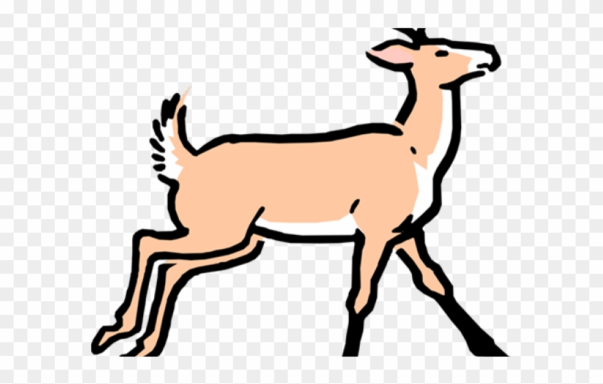 Buck Clipart Caribou - Cartoon Deer - Png Download