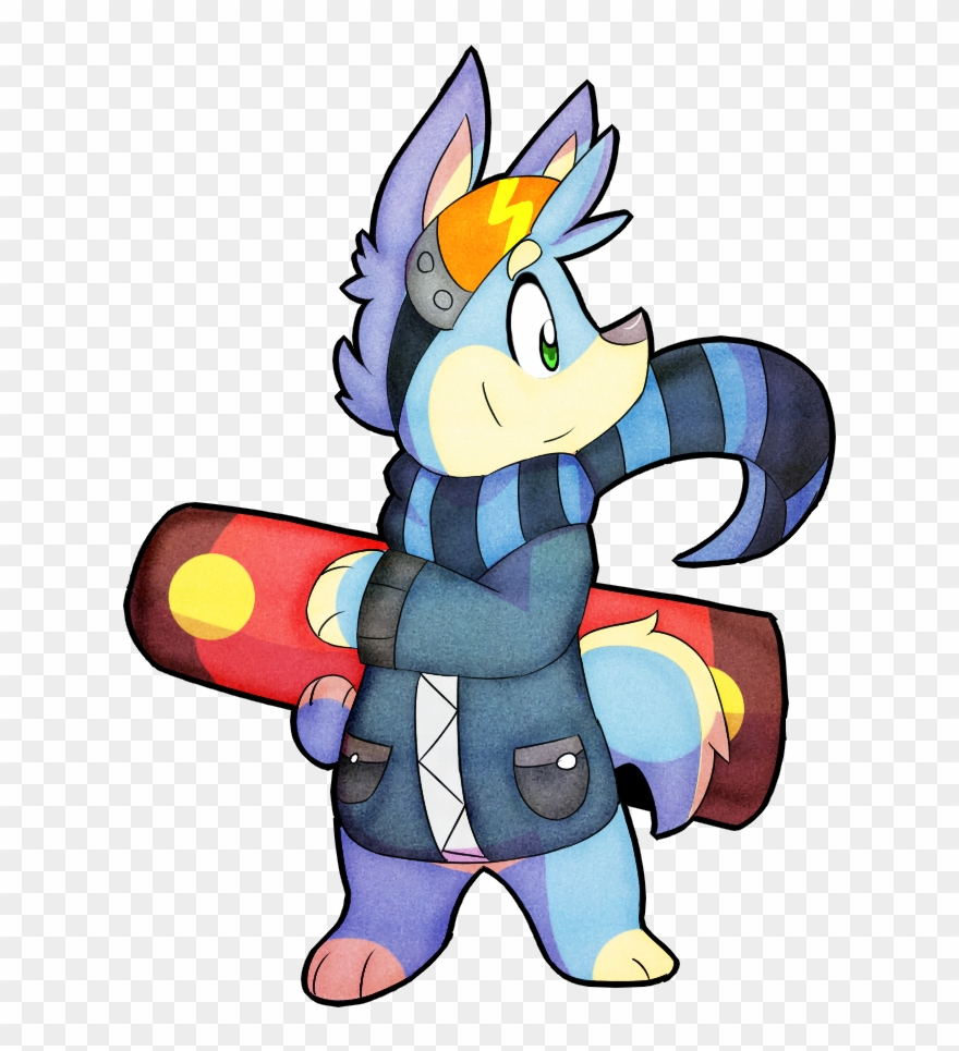 Time To Go Snowboarding - Cartoon Clipart