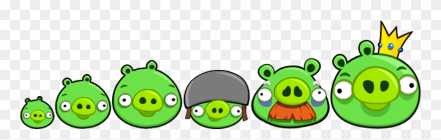 They - Angry Birds Game Pigs Clipart