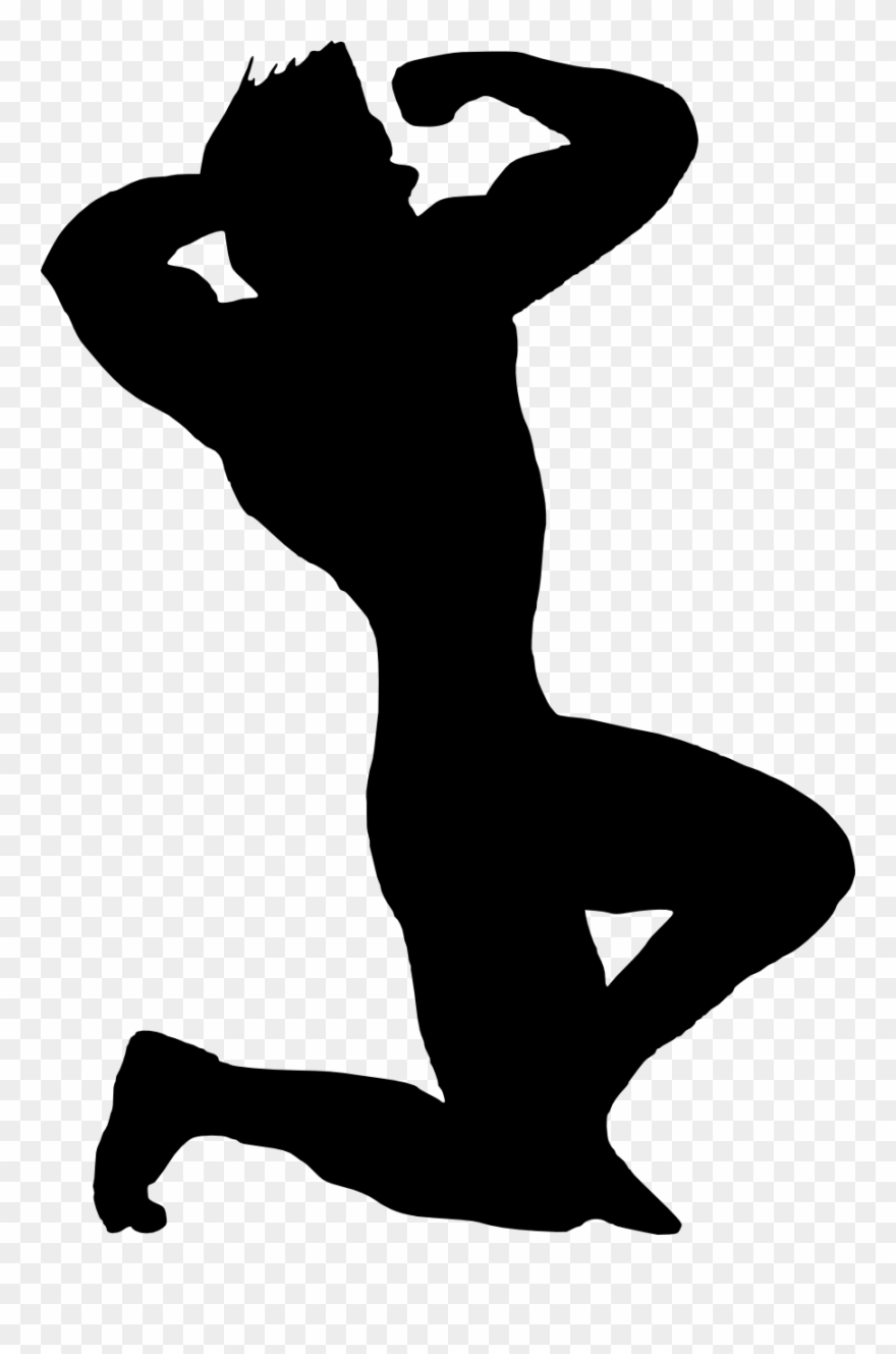 Free Download - Fitness Man Silhouette Clipart