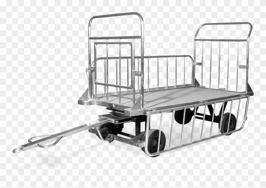 Drawing Benches Trolley - Baggage Cart Clipart