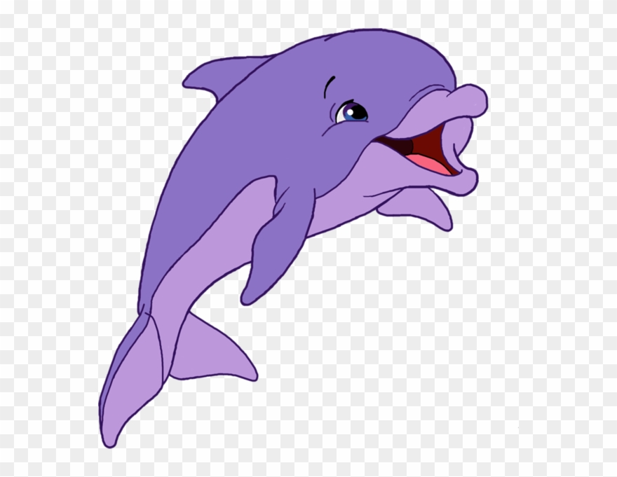 Marte, Clipart - Purple Dolphin Cartoon - Png Download