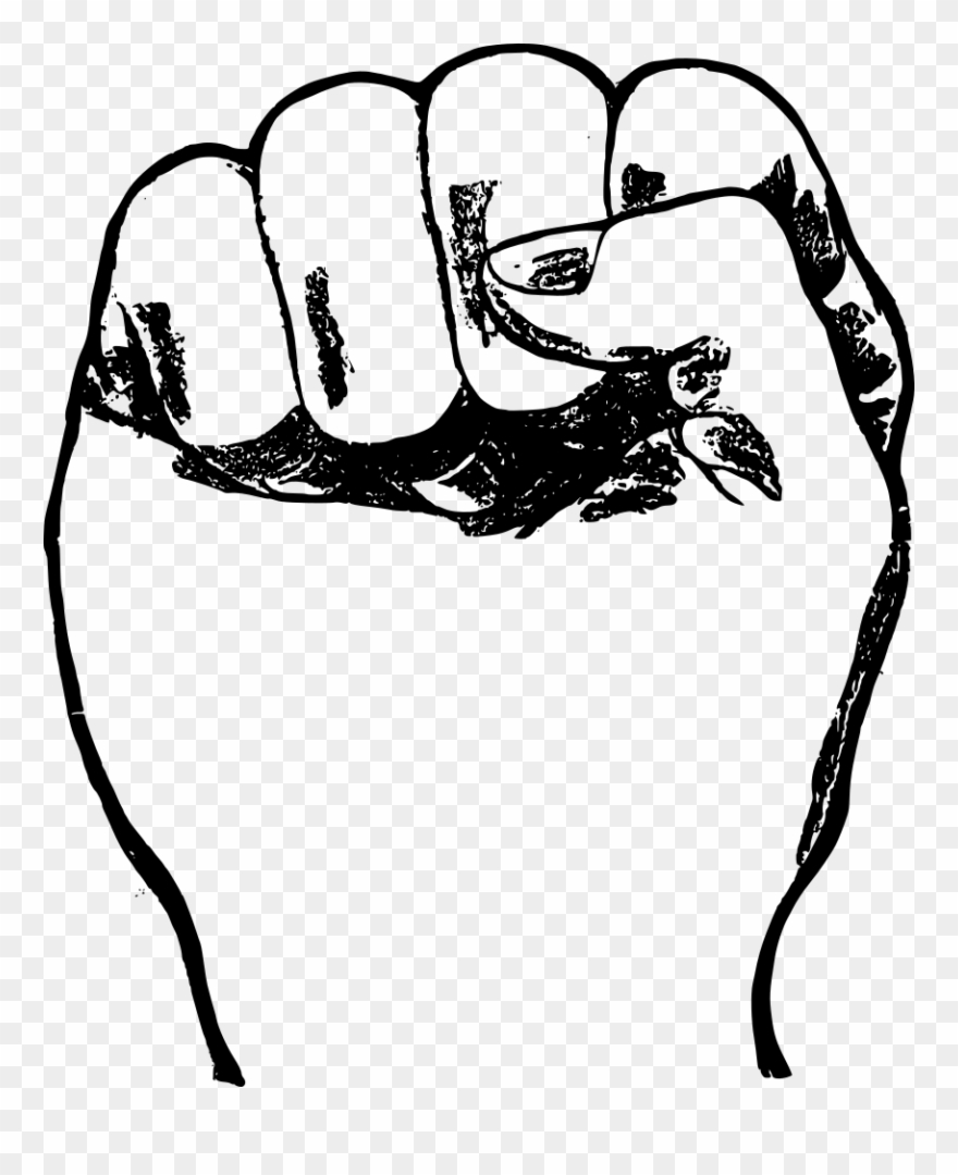 Clipart - Fist In Air Png Transparent Png