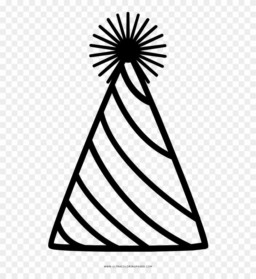Birthday Hat Coloring Pages With Page Ultra - Mickey Mouse Clipart