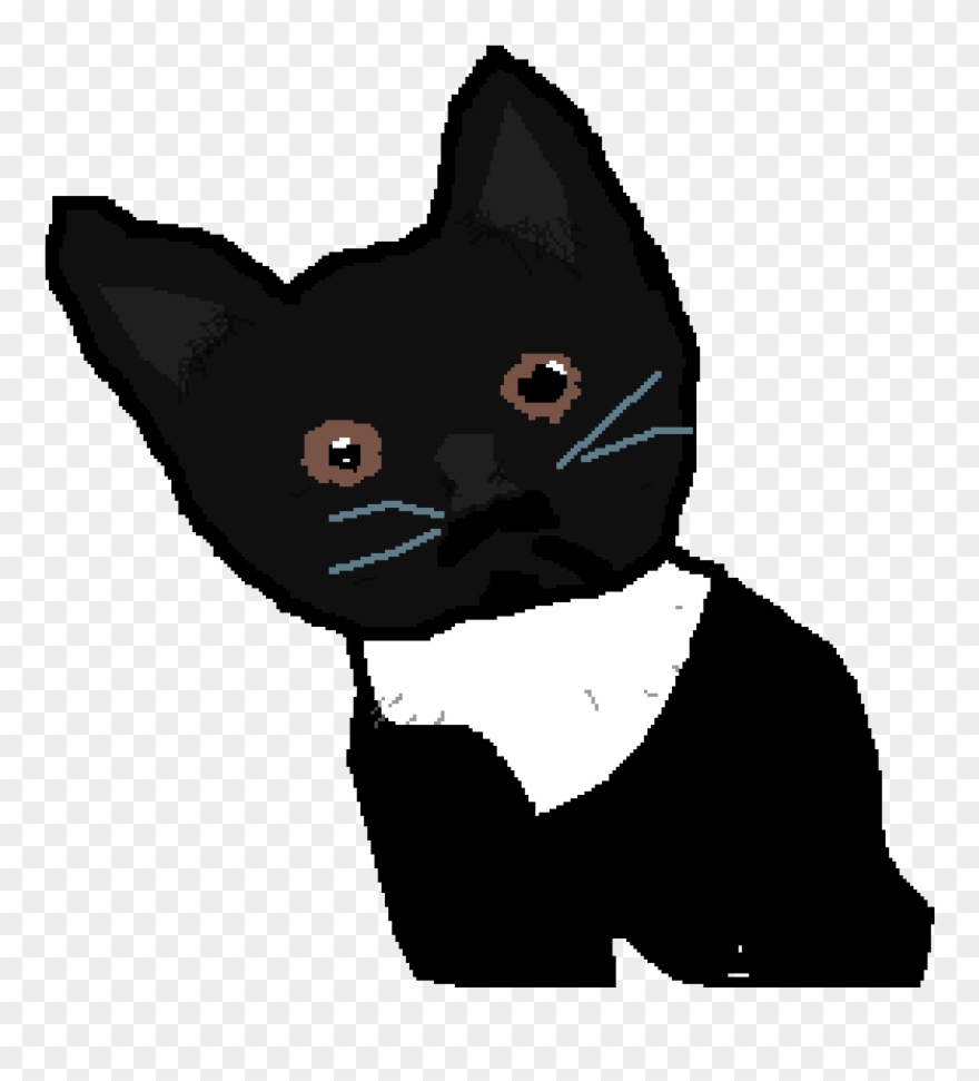 Darki My Tuxedo Kitty - Illustration Clipart
