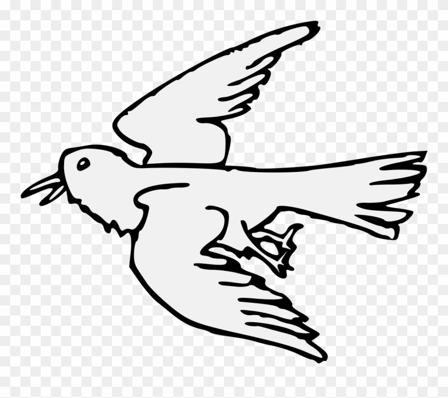 Raven Clipart Traceable - Clip Art - Png Download