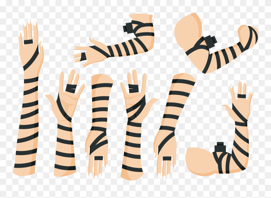 Black Leather Tefillin Hands - Tefilin Png Clipart