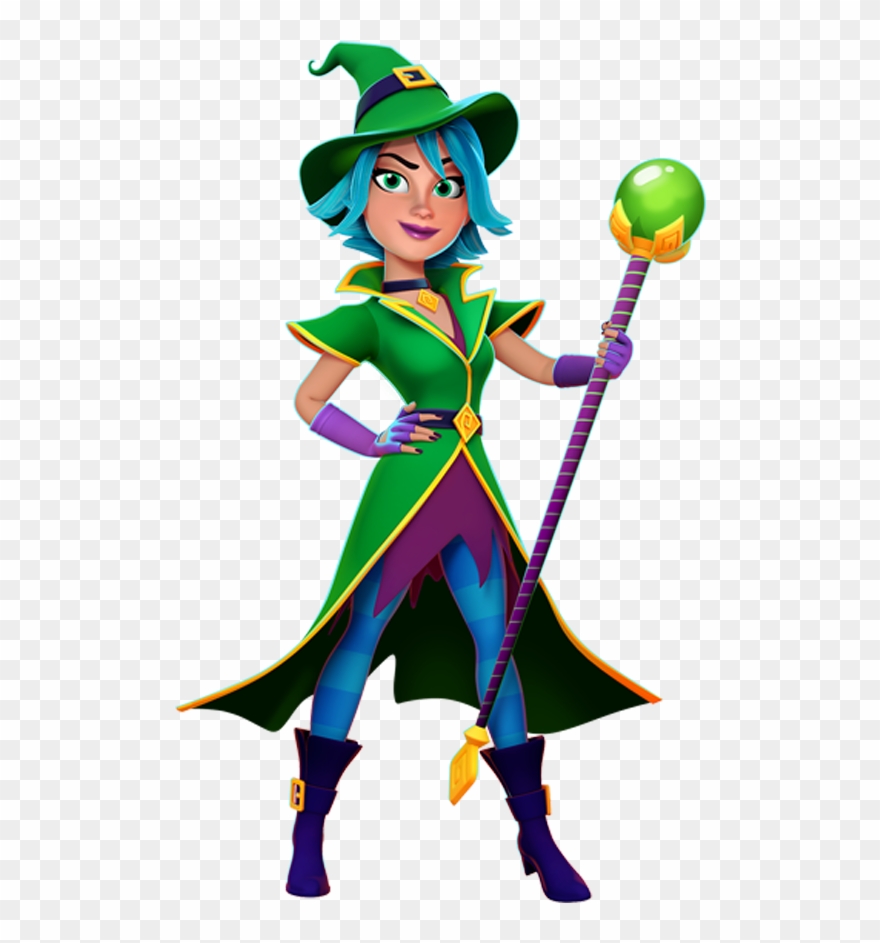 Candy Witch - Cartoon Clipart