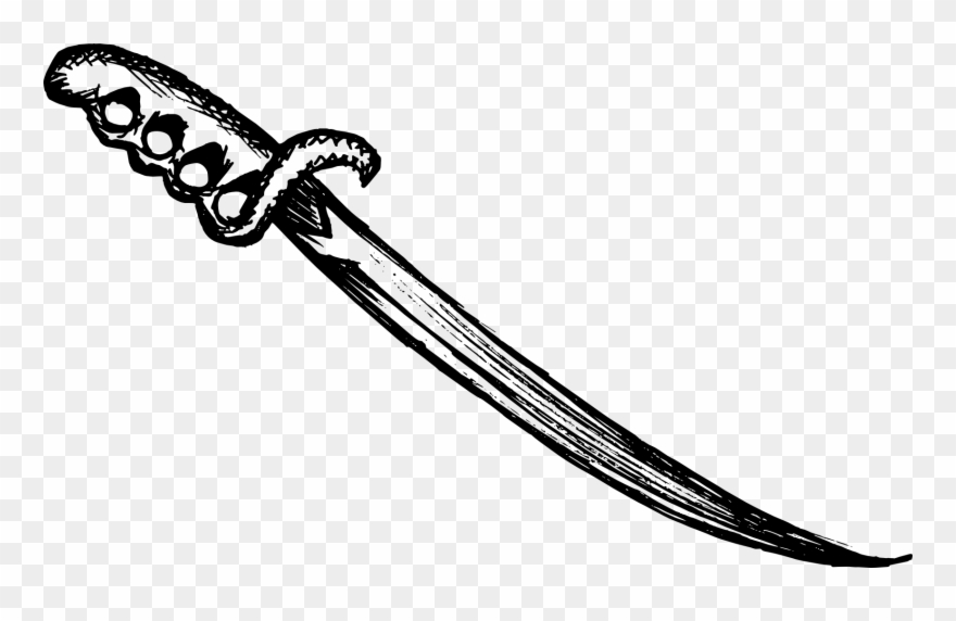 Drawn Sword Cool - Sword Pictures To Drawing Clipart