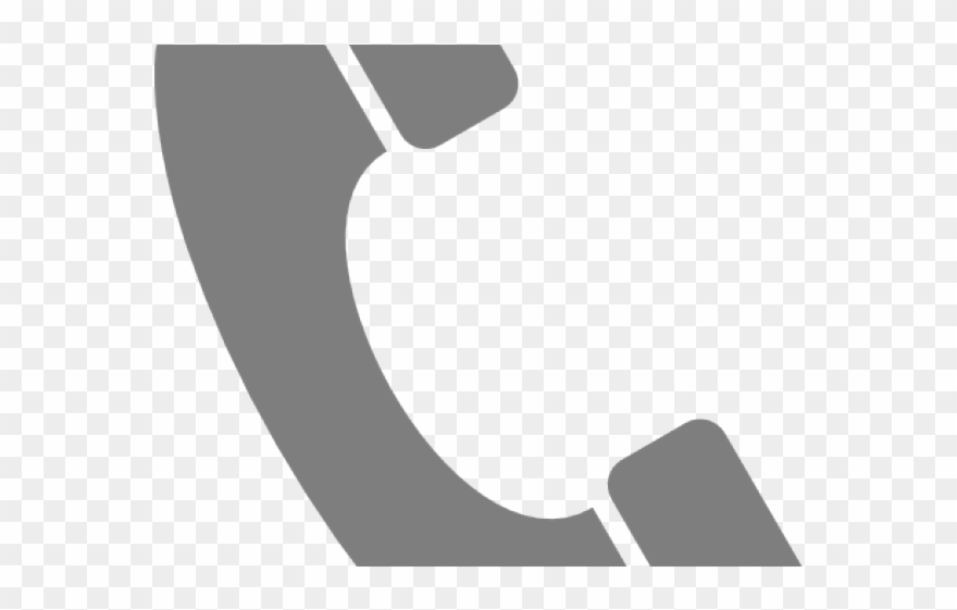 Phone Clipart Grey - Значок Телефонная Трубка Пнг - Png Download