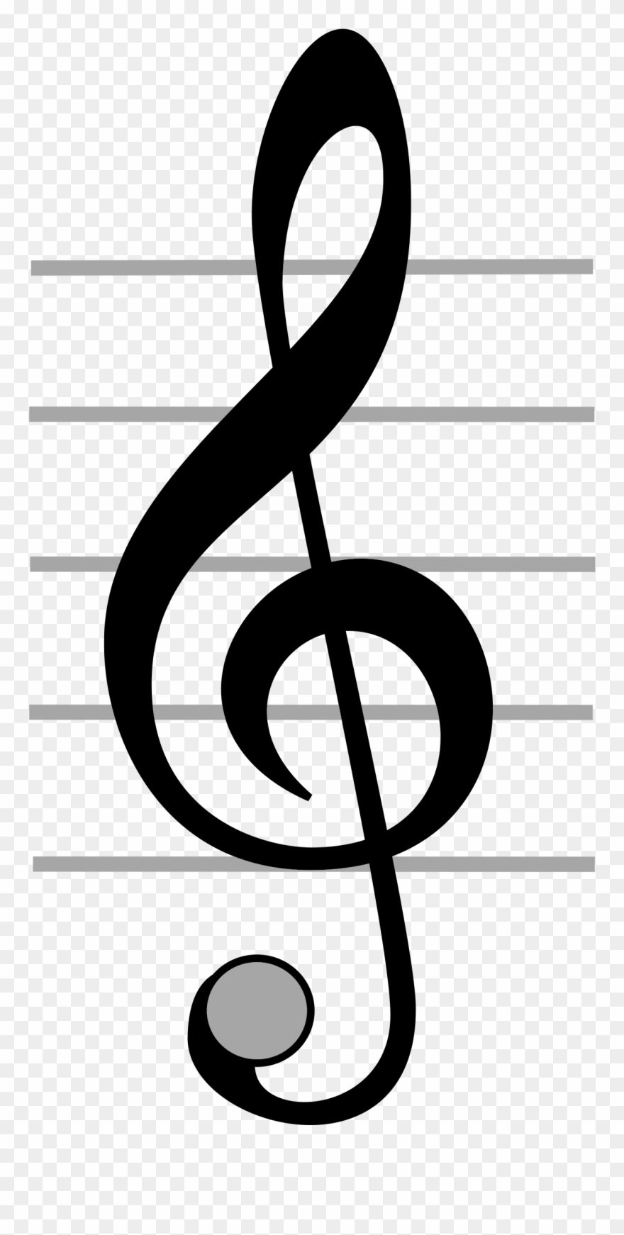 Free Trble Clef 50s Music, Free Clipart Images, Vector - Clip Art G Clef - Png Download