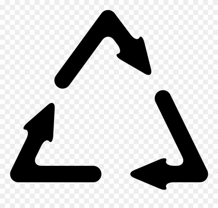 Recycle Symbol With Three Arrows Comments - Recycle Icon Svg Clipart