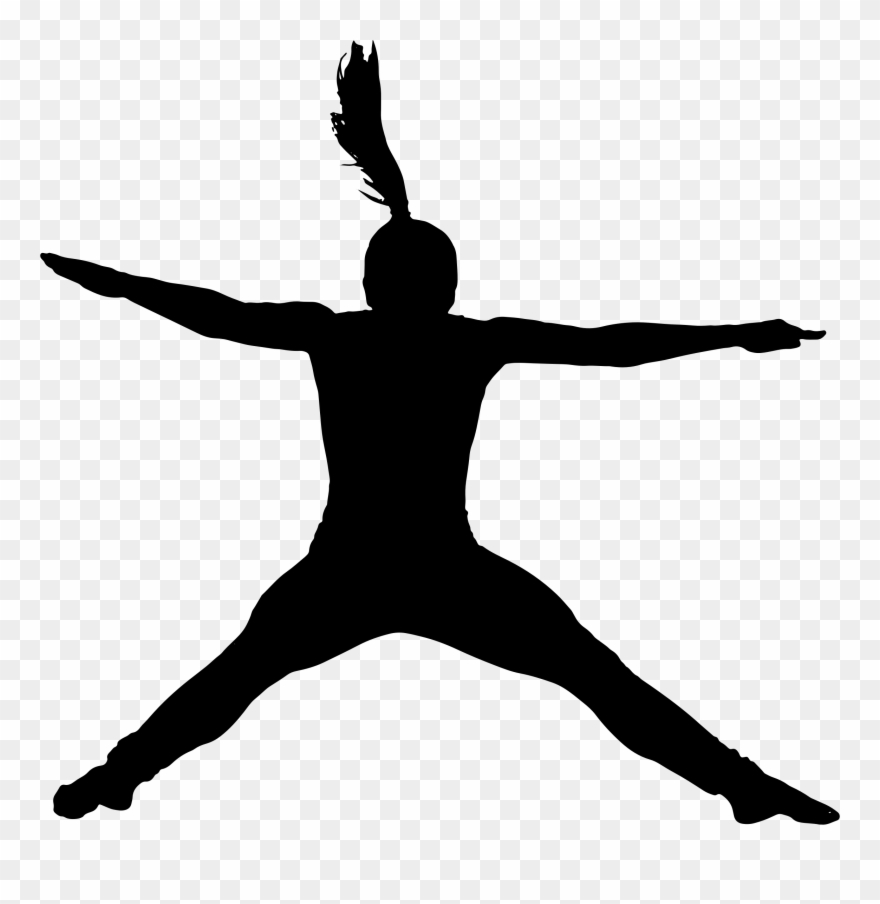 Big Image - Silhouette People Jumping Png Clipart