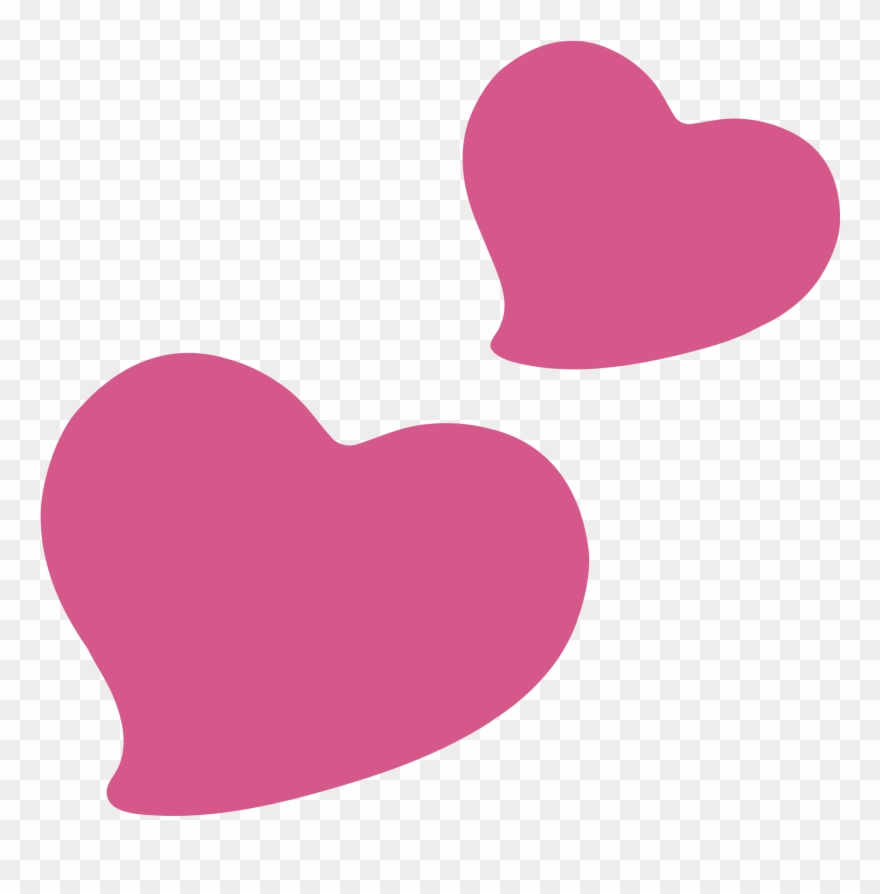 Emoji Heart Png Clipart - Android Heart Emoji Transparent
