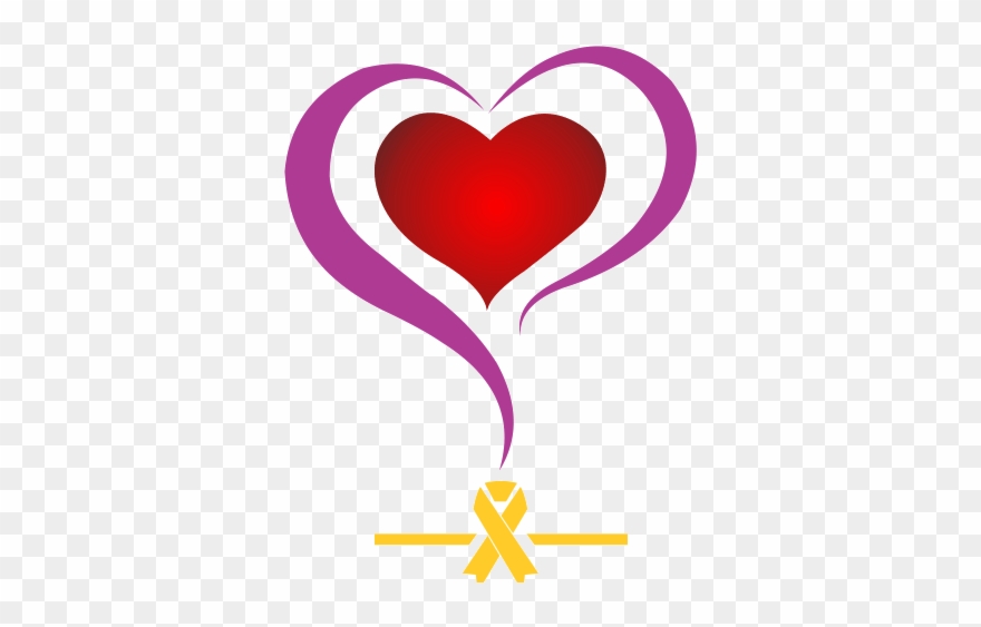Dark Clipart Purple Heart - Heart - Png Download