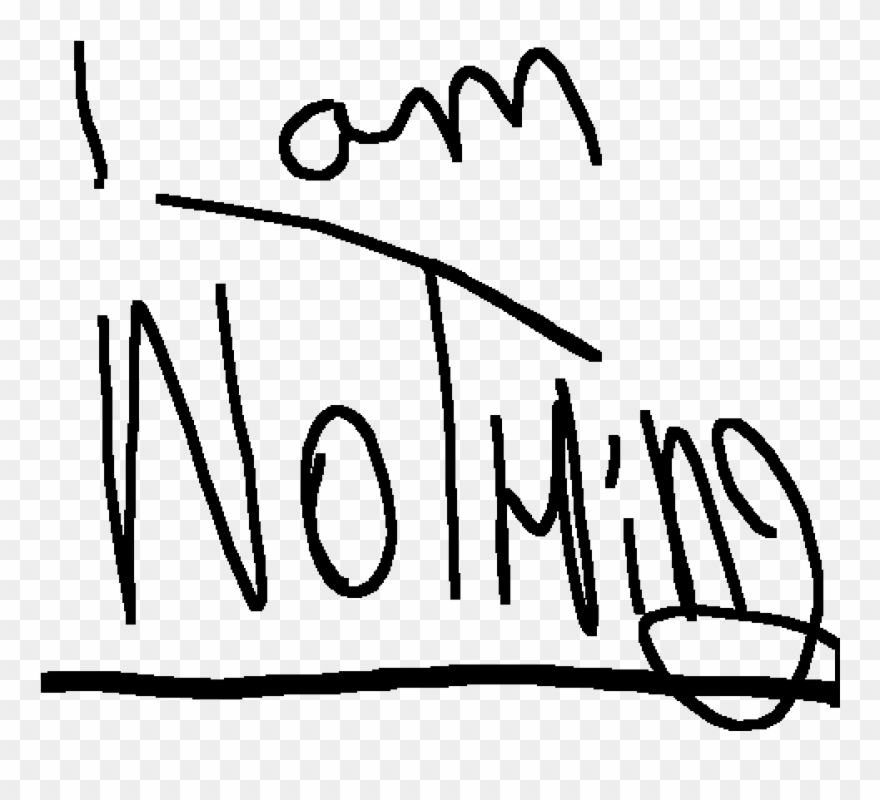 I Am Quite The Depressed Bean - Calligraphy Clipart