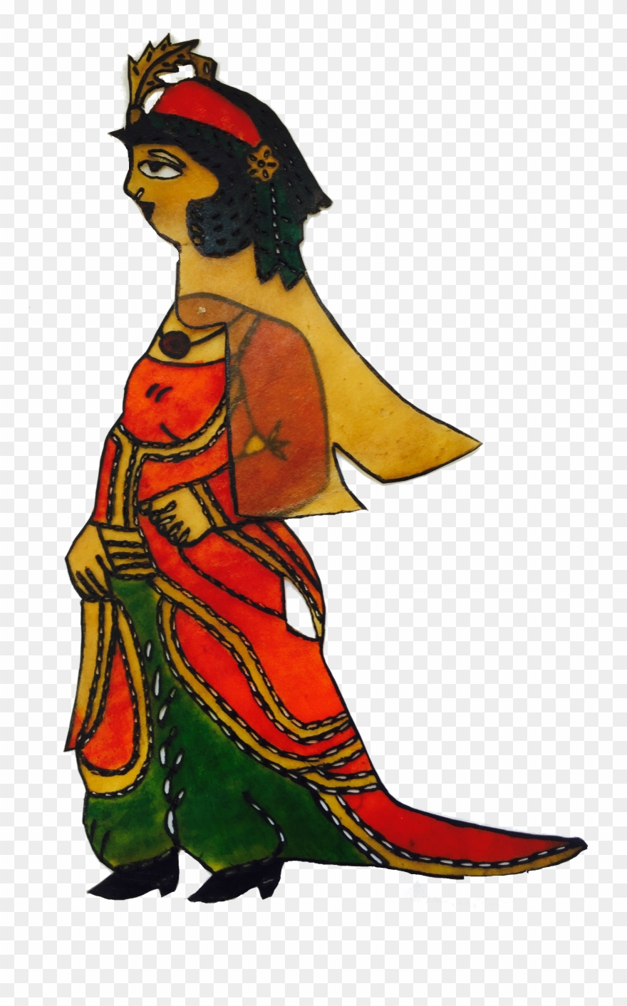 Zenne, A Karagöz Shadow Puppet By Vural Arisoy - Karagöz And Hacivat Clipart