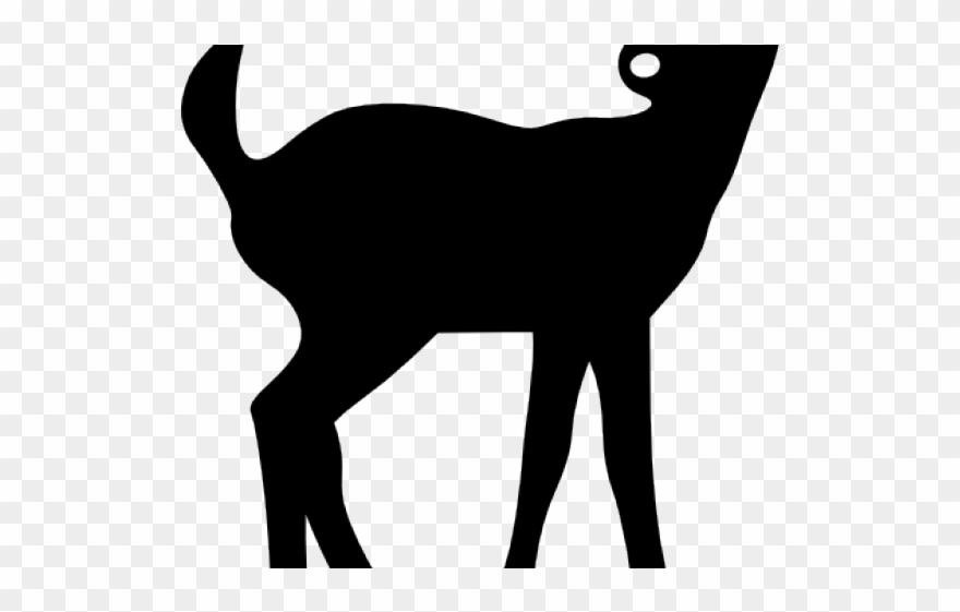 Fawn Clipart - Fawn Silhouette - Png Download