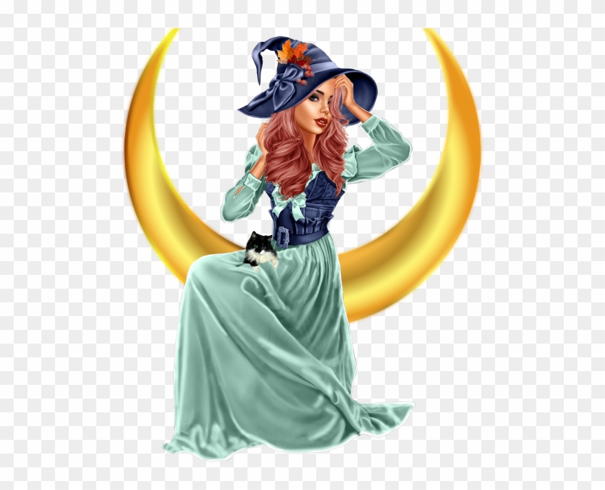 Moon-10 Witch, Clip Art, Witches, Illustrations - Illustration - Png Download