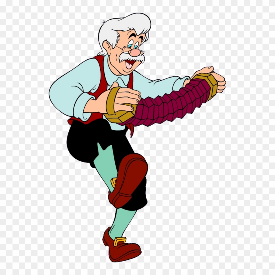 Pinocchio Clipart Cute - Geppetto Disney - Png Download