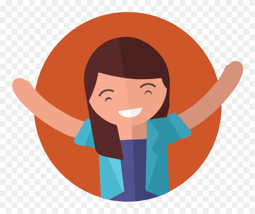 Happygirl - Theta Healing Clipart