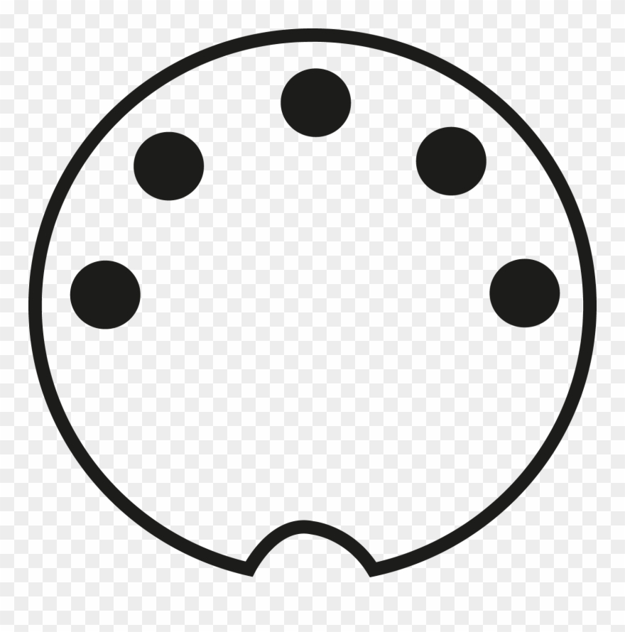 5-pin Din Chassis Socket, Screw Coupling Frei - World Wide Web Clipart