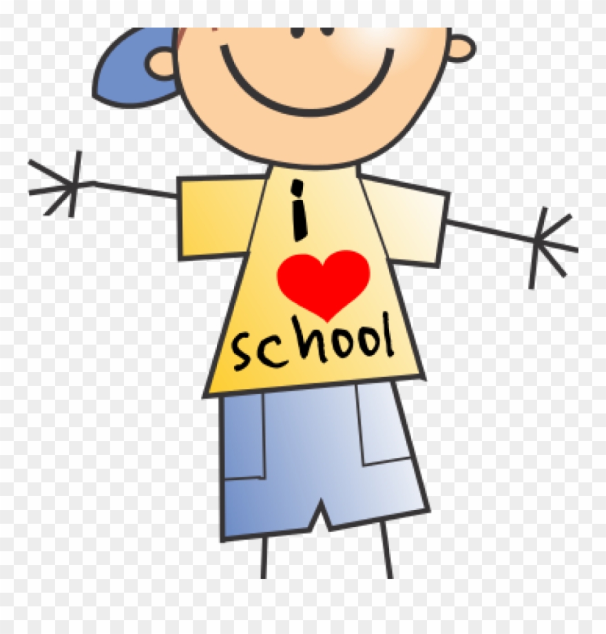 School Free Horse Hatenylo - Boy Stick Figure Drawing Clipart