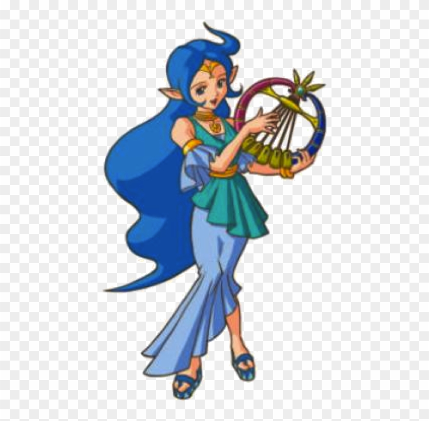 And While Din Offers Link Her Strength, Her Light, - Legend Of Zelda Oracle Of Ages Nayru Clipart