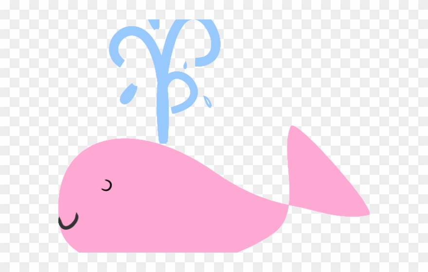 Small Clipart Whale - Pink Whale Clip Art - Png Download