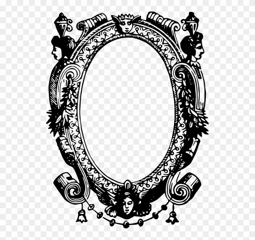 Decorative Borders Ornament Picture Frames Decorative - Ornate Border With Banner Transparent Clipart