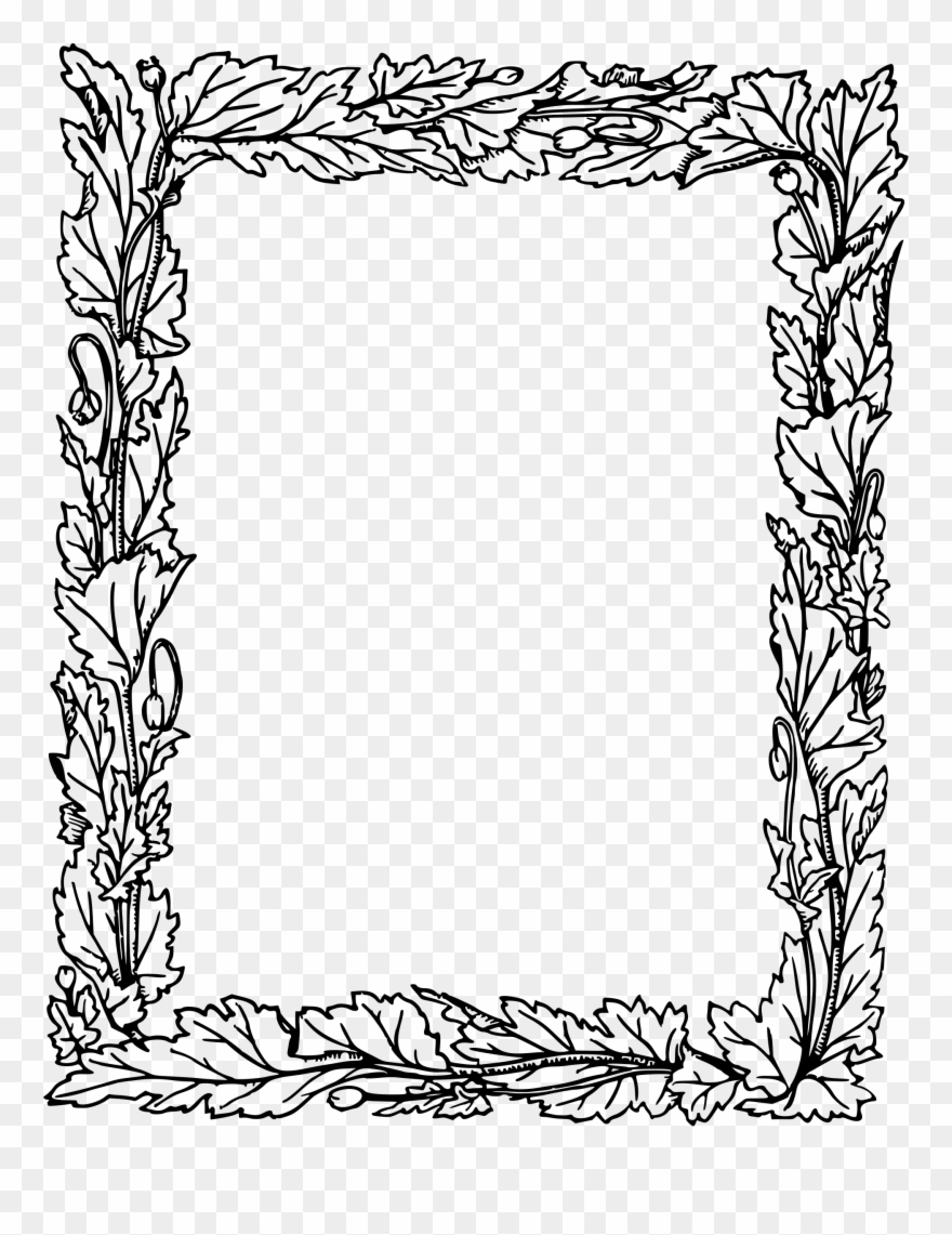 Clipart - Border Design For English - Png Download
