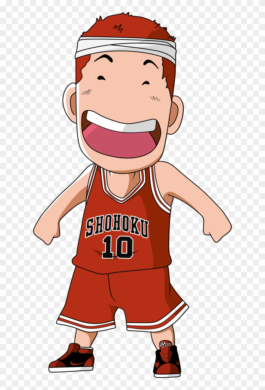 Dunk Basketball Clip Art - Slam Dunk Shohoku Away Basketball Jersey 10 Sakuragi - Png Download