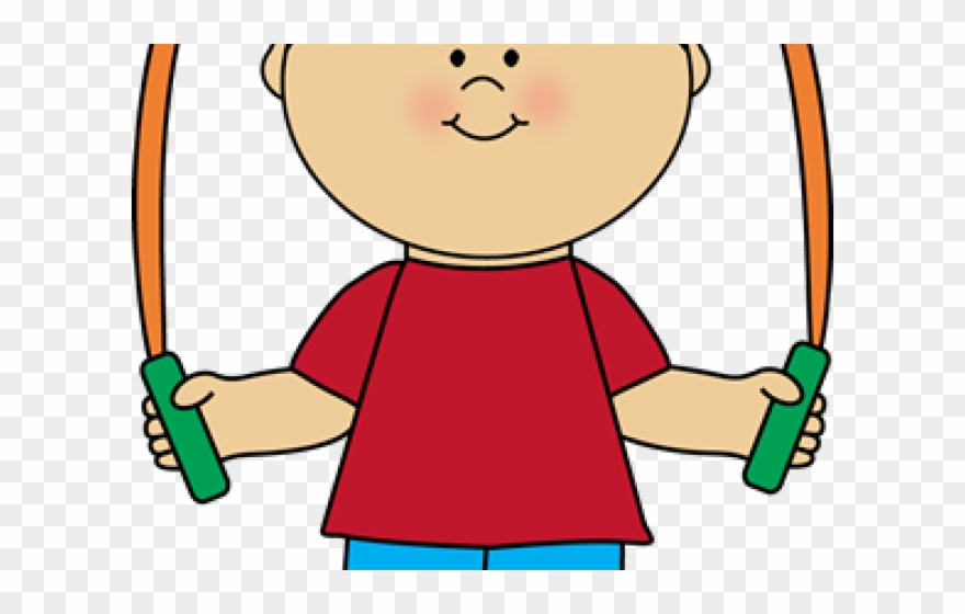 Clip Transparent Stock Clipart Jump Rope - Boy Jump Rope Clipart - Png Download
