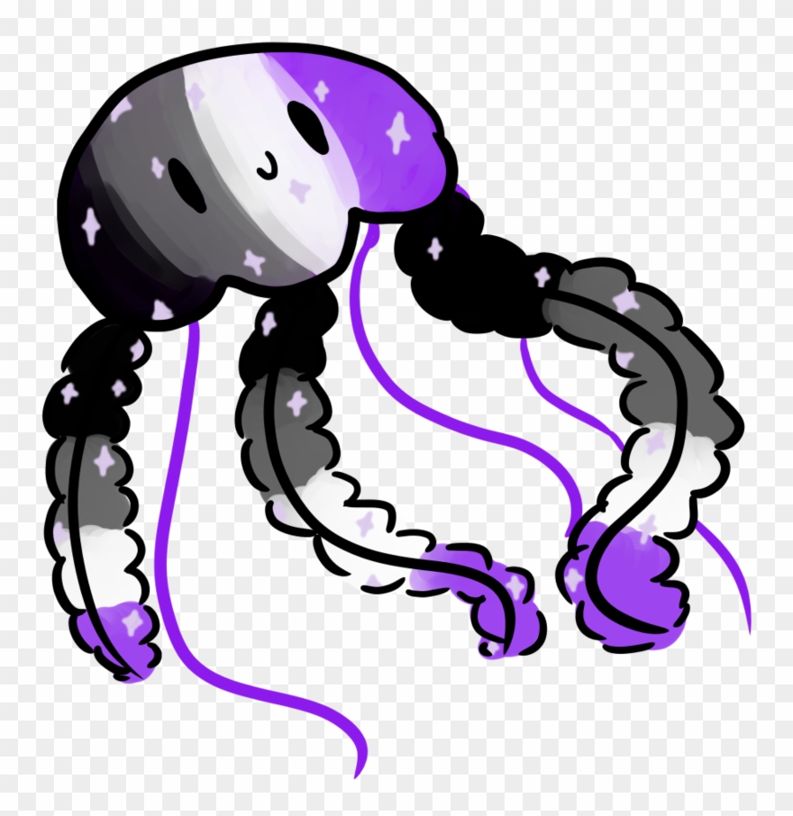 Jellyfish Clipart Ace - Asexual Jellyfish - Png Download
